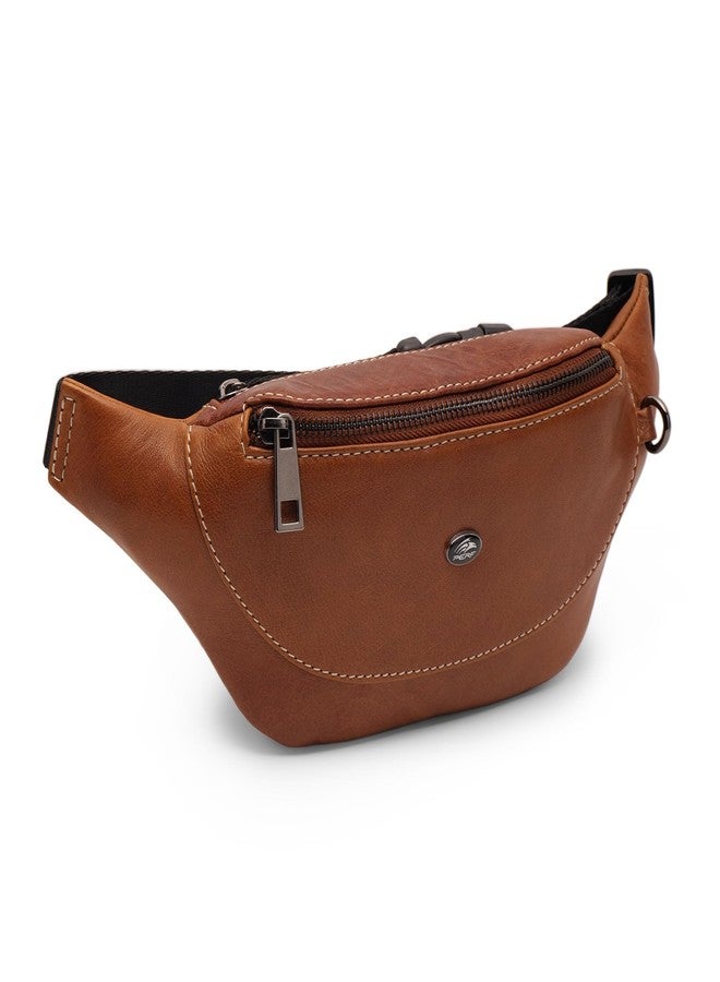 Perf Adjustable Waist Bag for Men & Women | Genuine Leather Crossbody Shoulder Bag | Travel, Office, Everyday Use - Image 1